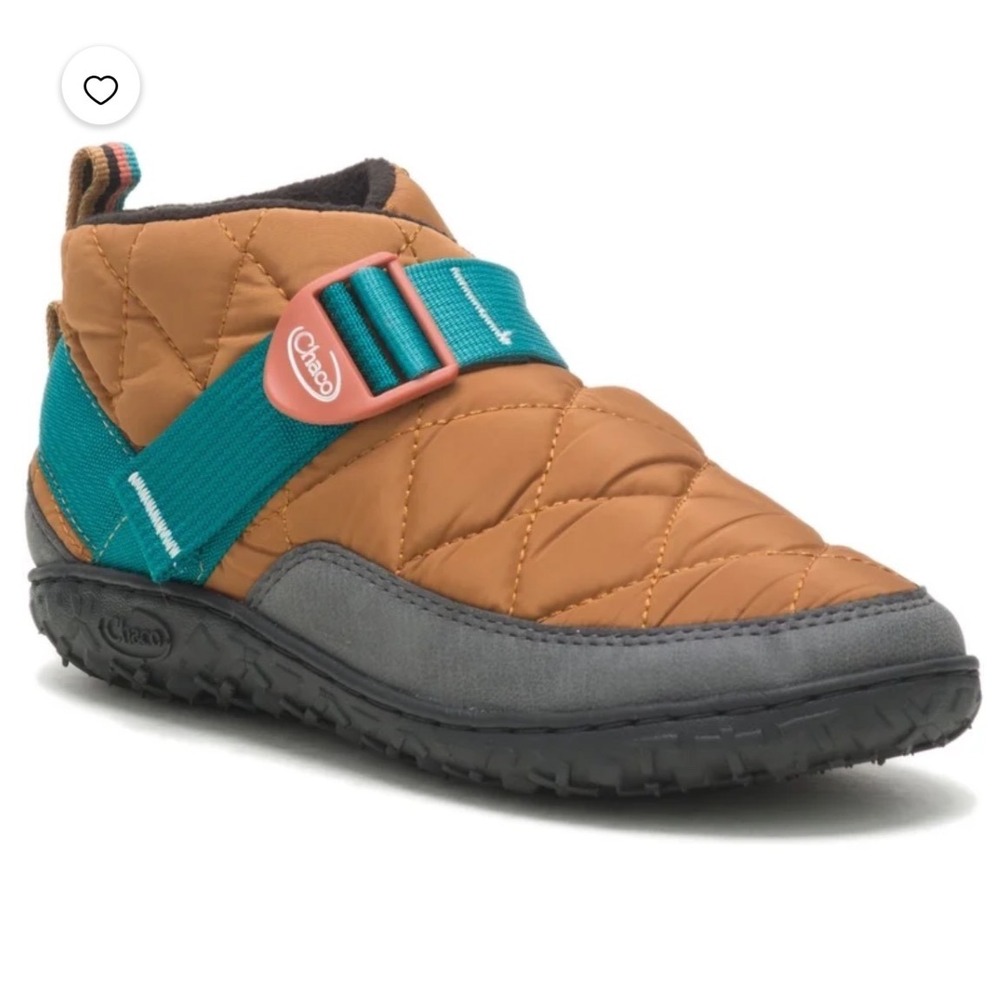 Chaco | Women's Brown Teal Ramble Puff Linear Quilted Slipper Boots, Size 10